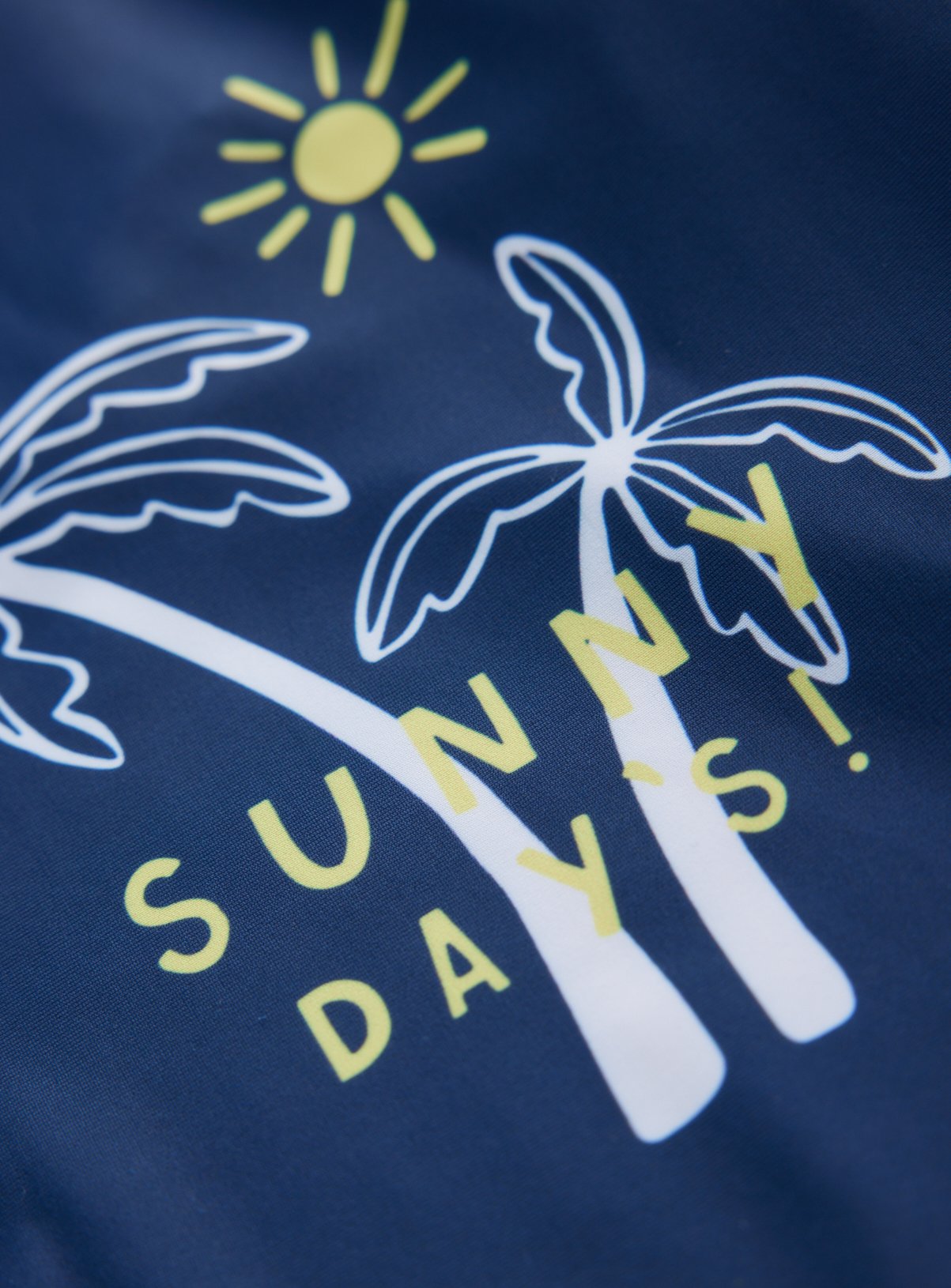 Blue Striped Sunny Days Slogan Swim Set 3-6 months - Image 2 thumbnail