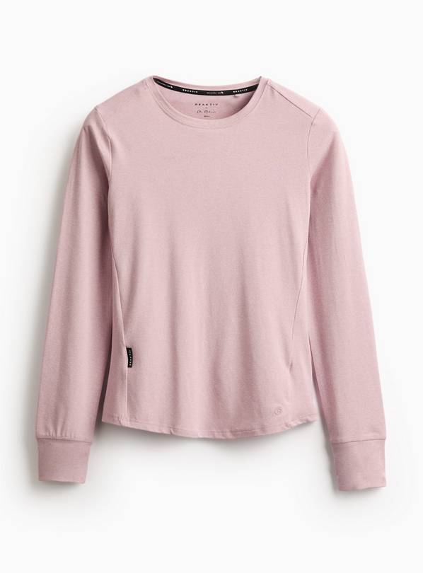 REAKTIV Mauve Marl Soft Touch Long Sleeve Base Layer Tee XL