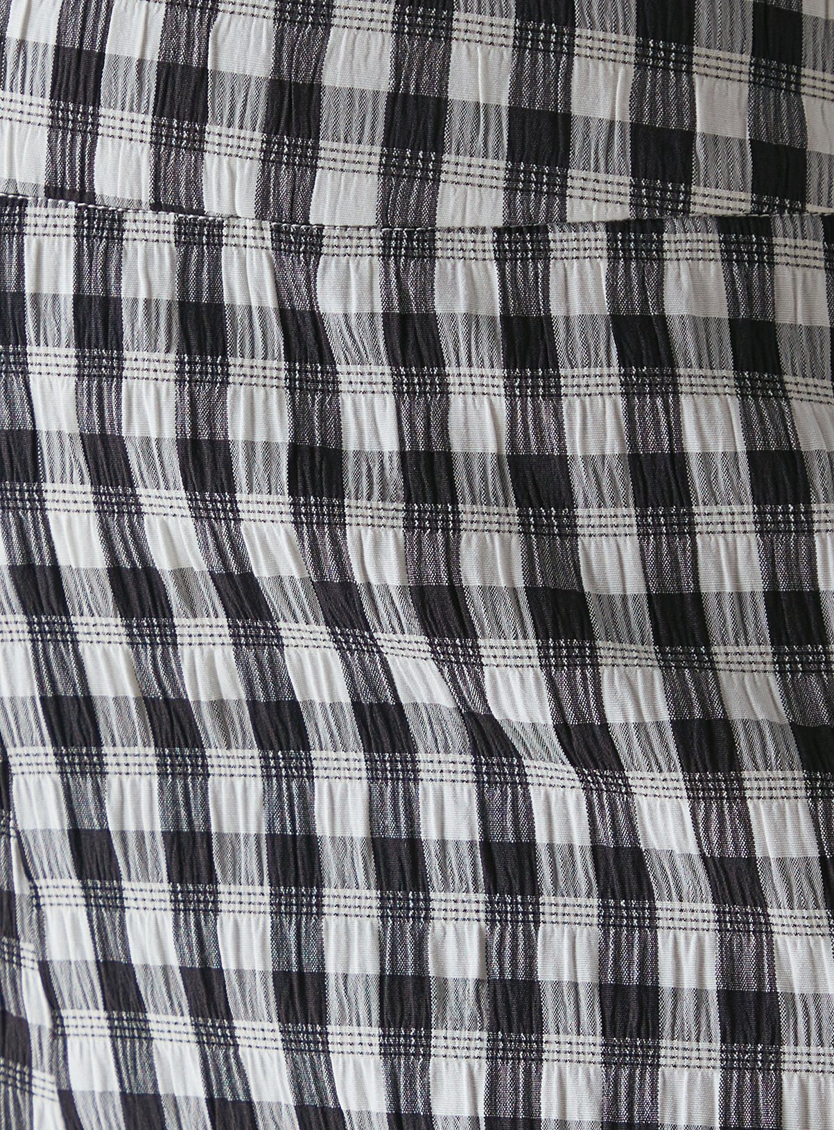 WAREHOUSE Gingham High Waisted Cropped Trousers 8 - Image 5 thumbnail