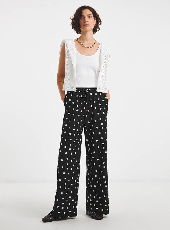 JD WILLIAMS Textured Jersey Wide Leg 26