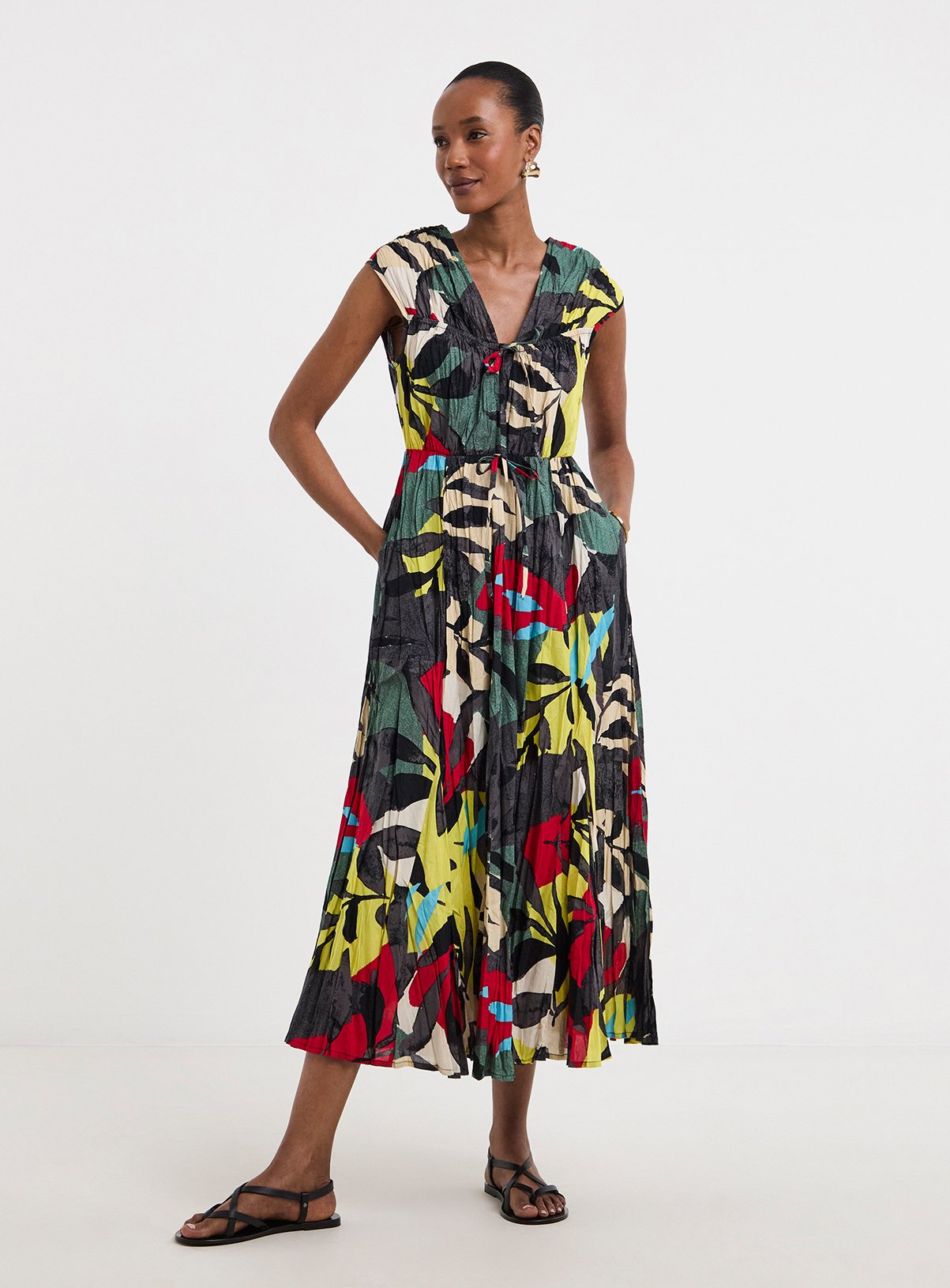 JD WILLIAMS Tie Front Maxi Dress 16