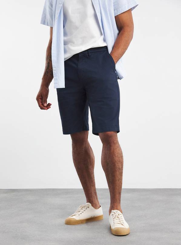 JACAMO Long Length Chino Short Navy 52R