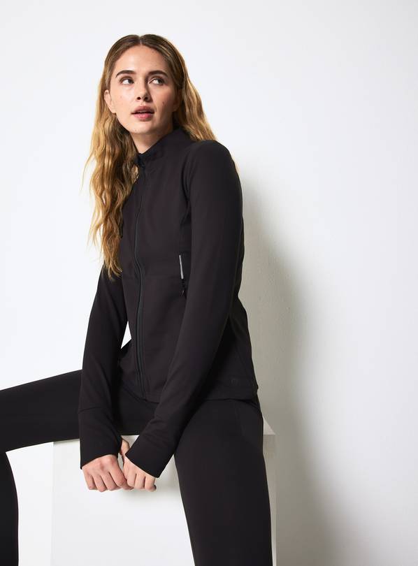 REAKTIV Black Thermal Performance Zip-Through Jacket S