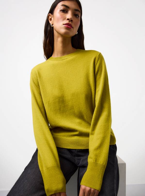 Green Premium Cashmere Crew Neck Jumper 22