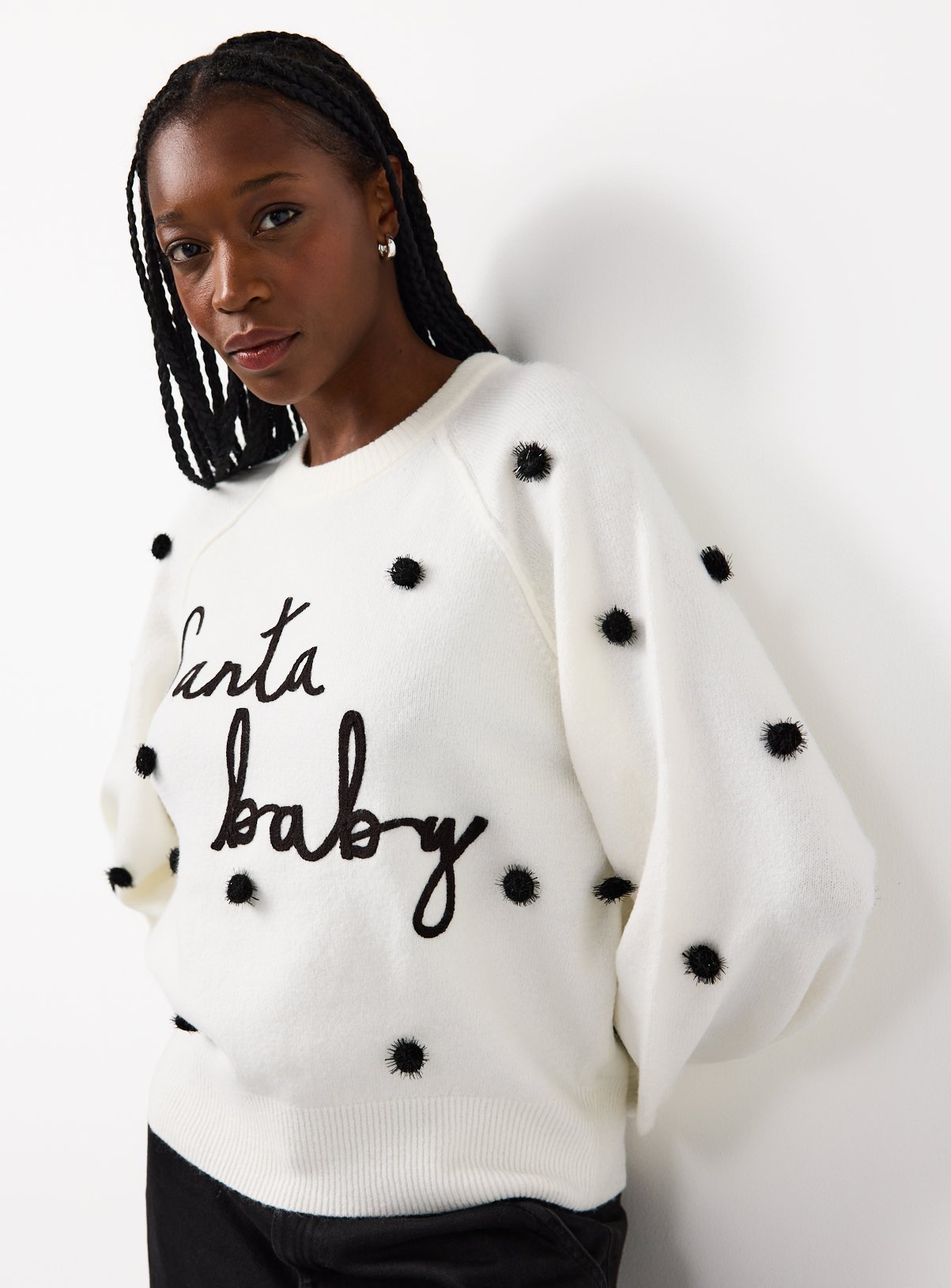 Mono Santa Baby Bobble Jumper