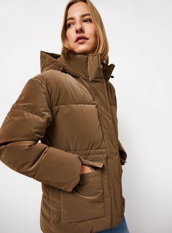 Brown cargo Padded Coat XL