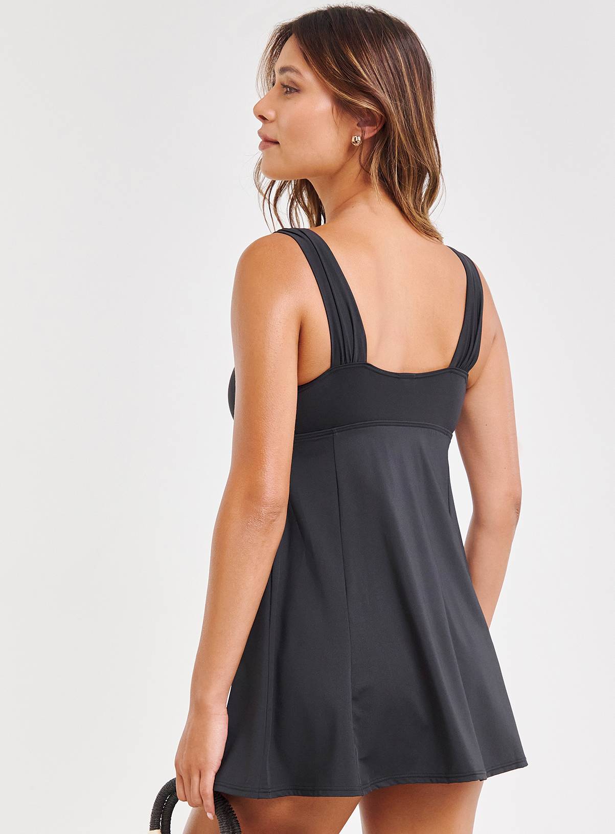SIMPLY BE Magisculpt Shaping Swimdress Black 14 - Image 2