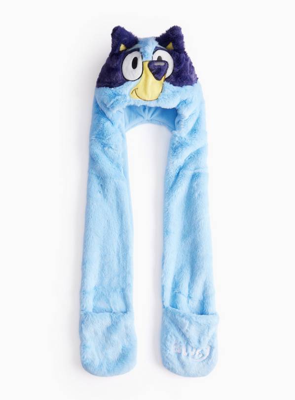 Bluey Faux Fur Hooded Scarf 3-5 years