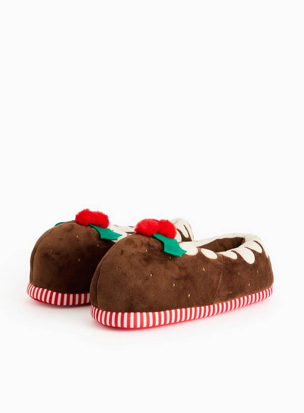 Matching Family Men's Pudding Novelty Slippers L