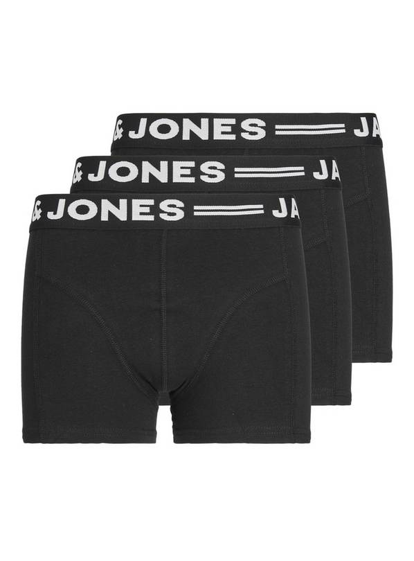 JACK & JONES JUNIOR 3 Pack Trunks Junior Black 16 years