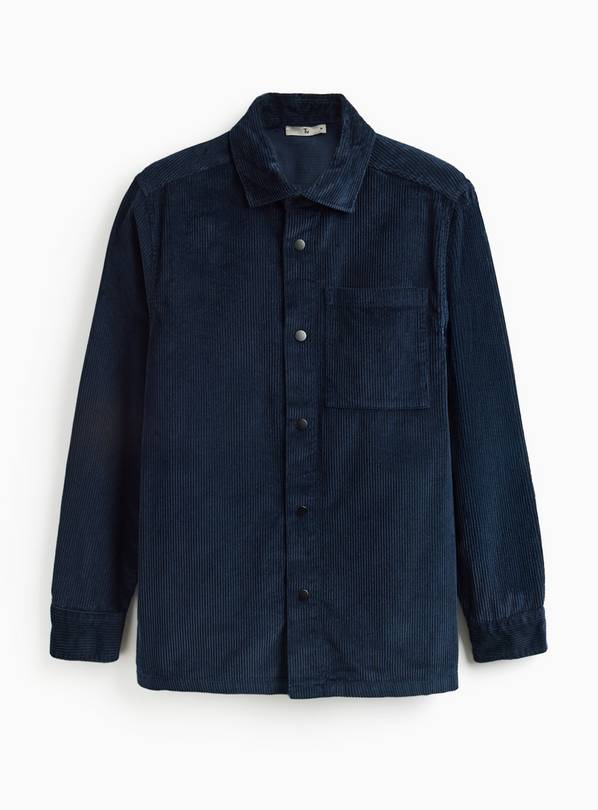 Navy Corduroy Overshirt XXL