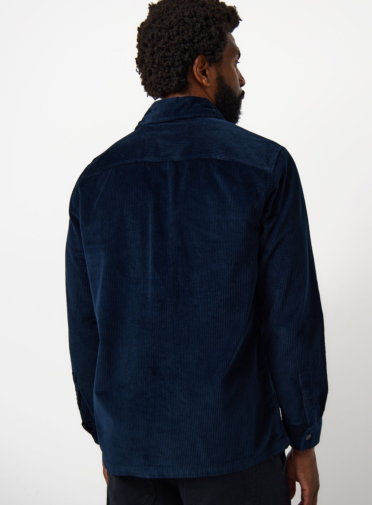 Navy Corduroy Overshirt XXL - Image 5 thumbnail