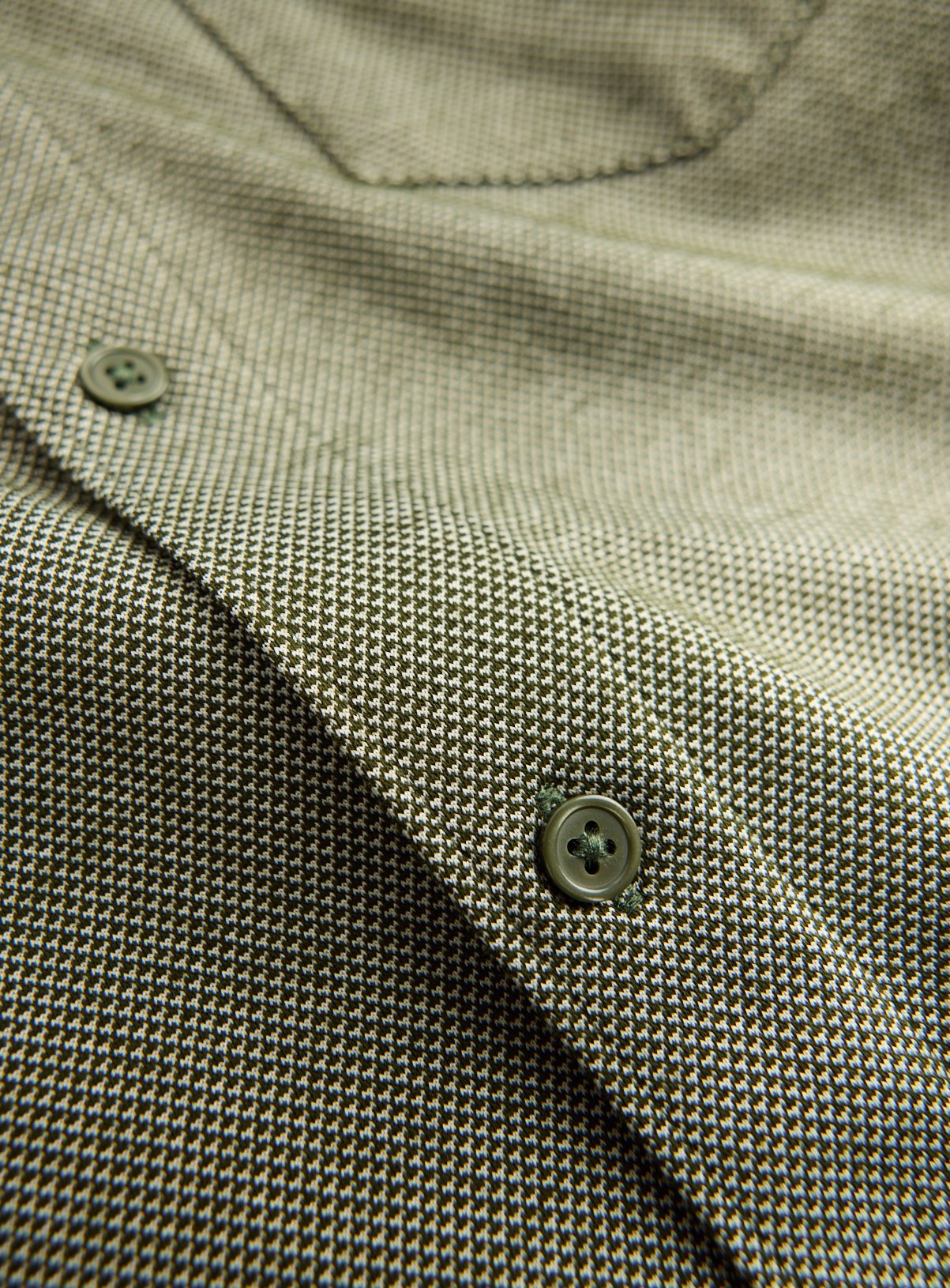 Khaki Jacquard Long Sleeve Shirt XXL - Image 4 thumbnail