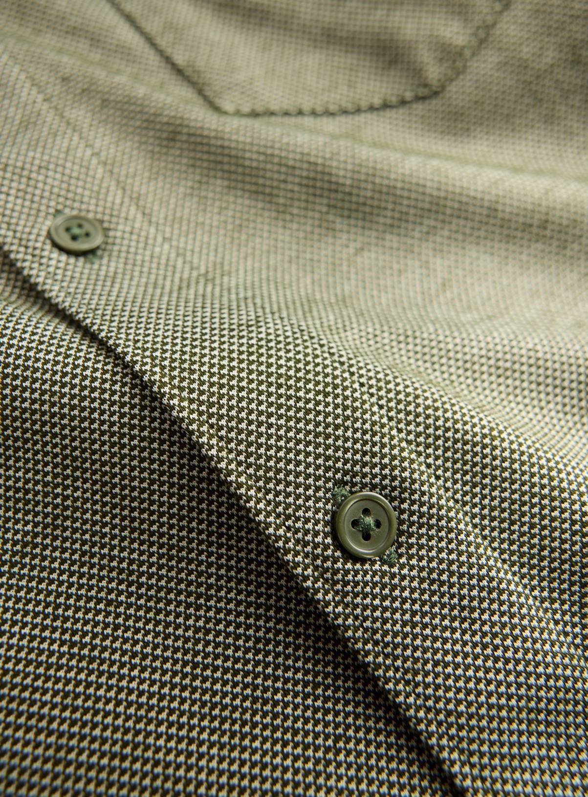 Khaki Jacquard Long Sleeve Shirt XXL - Image 4
