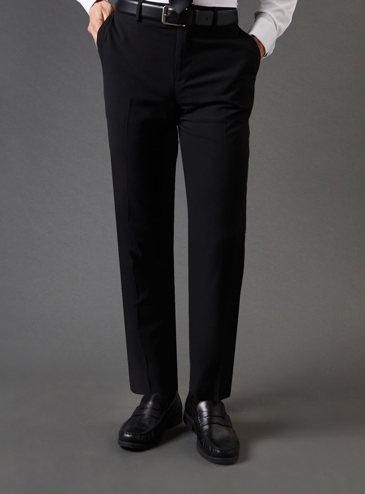 Men's BURTON Black Slim Fit Essential Trousers