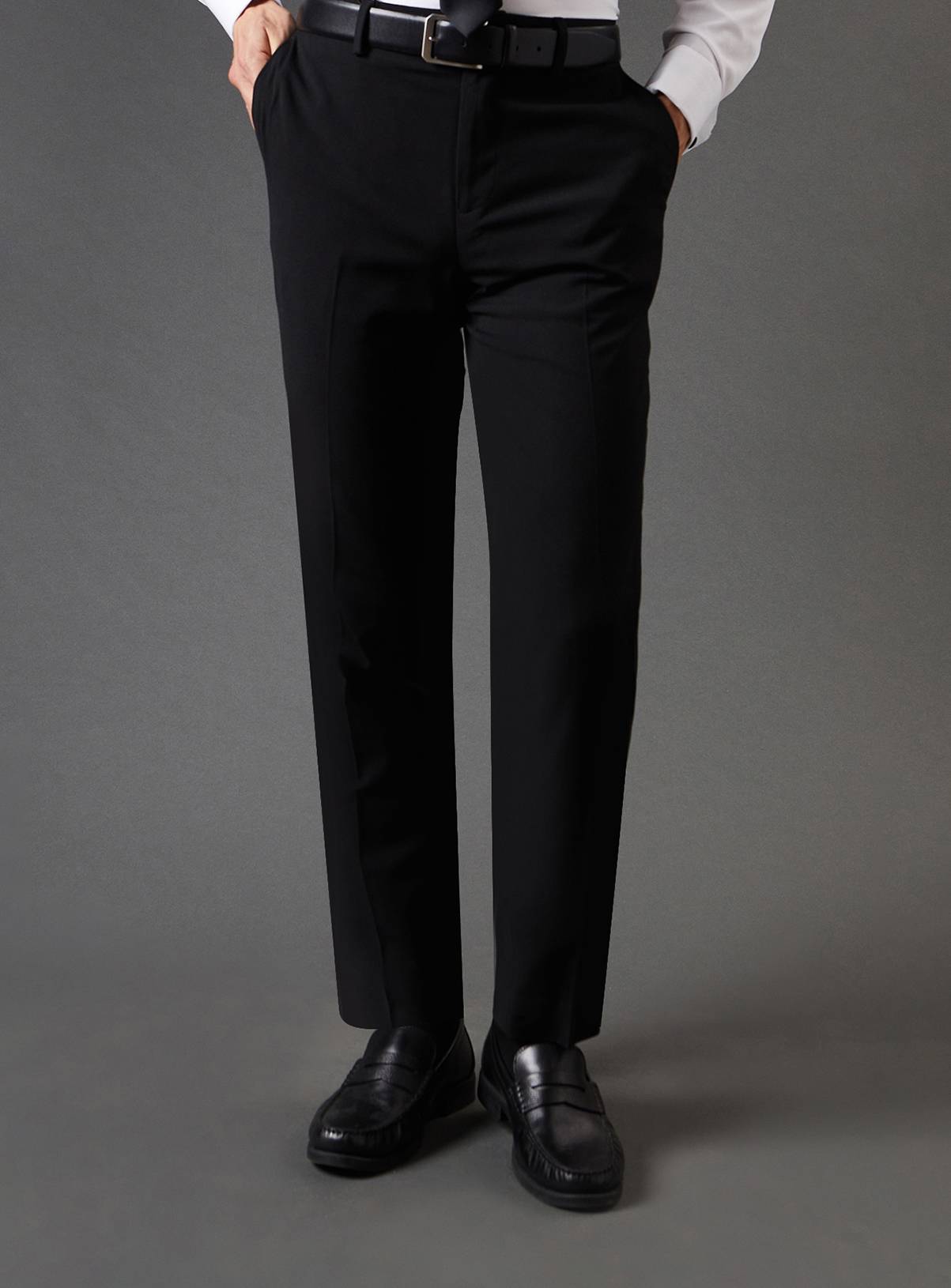 BURTON Black Slim Fit Essential Trousers 34S - Image 1