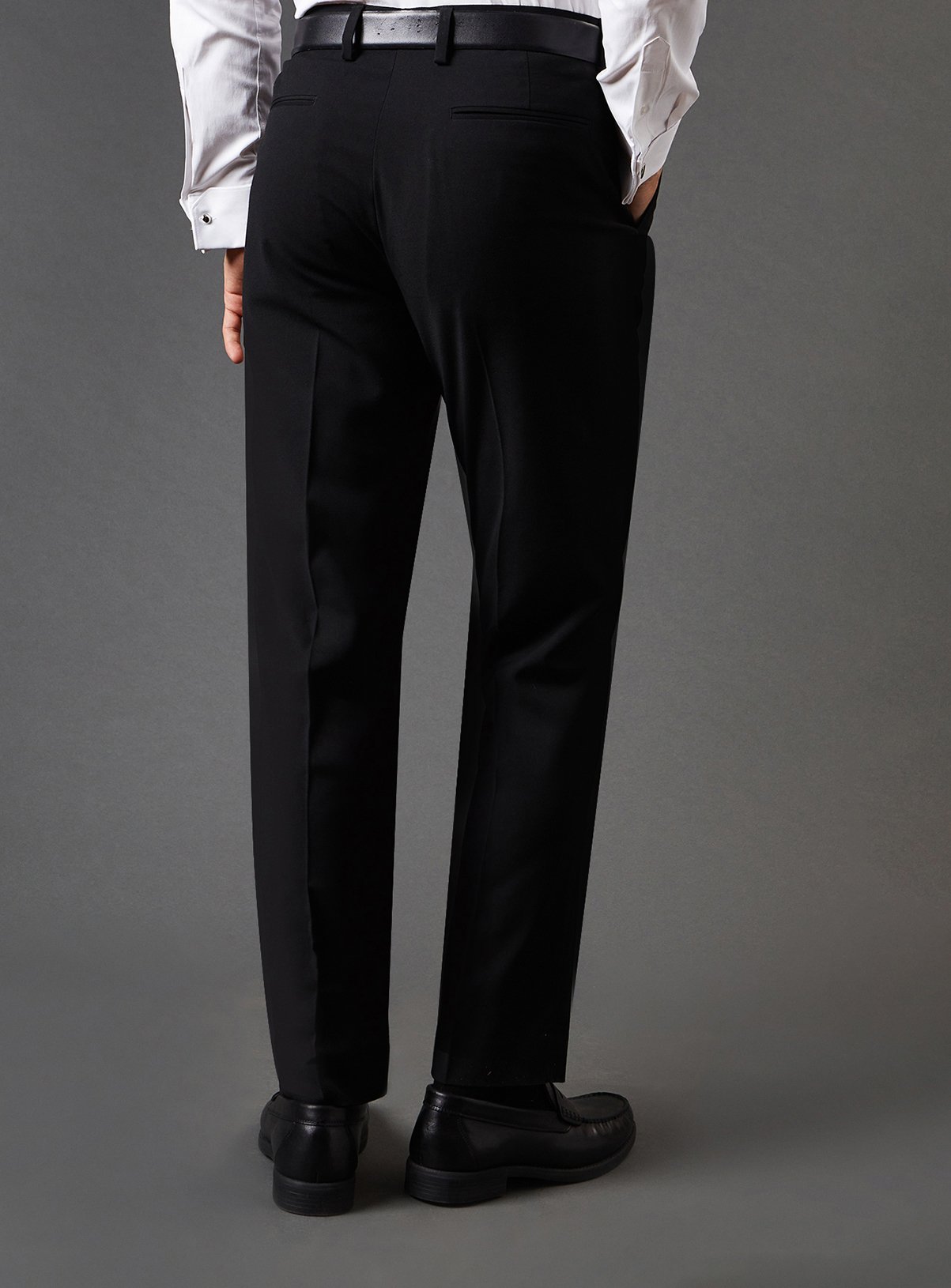 BURTON Black Slim Fit Essential Trousers 34S - Image 3 thumbnail