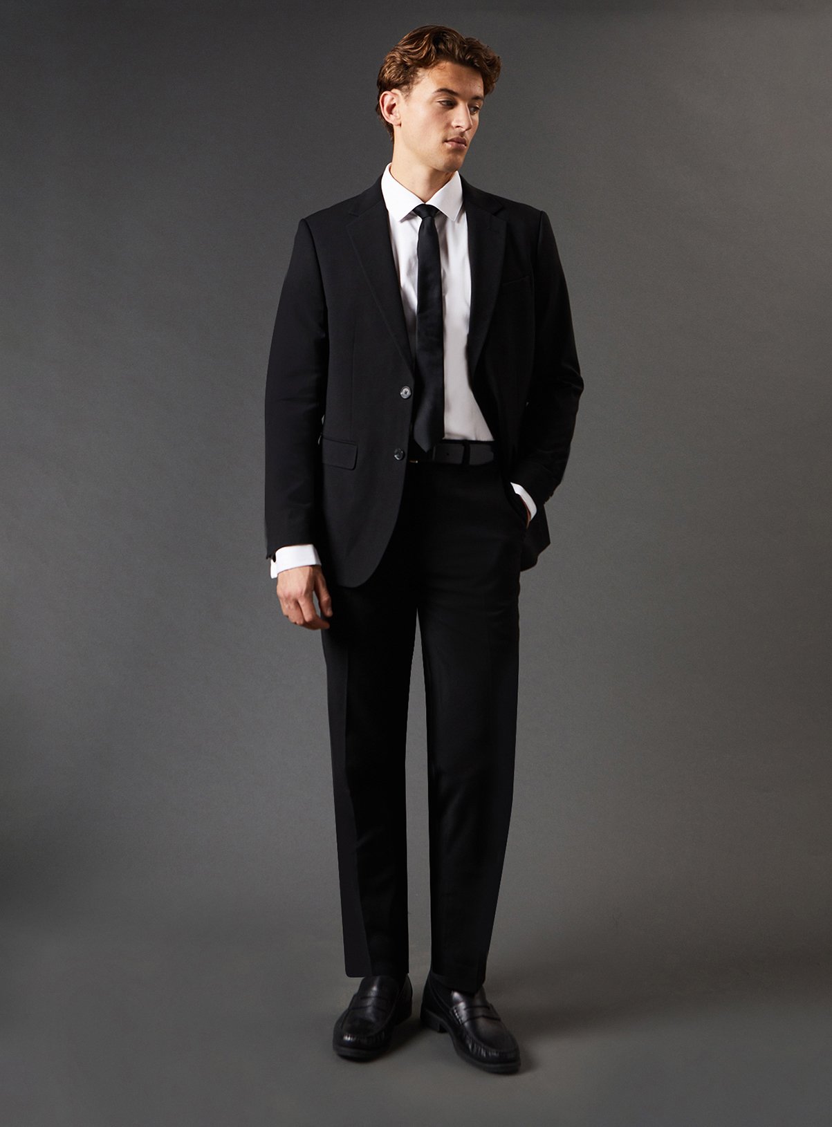 BURTON Black Slim Fit Essential Trousers 34S - Image 5 thumbnail