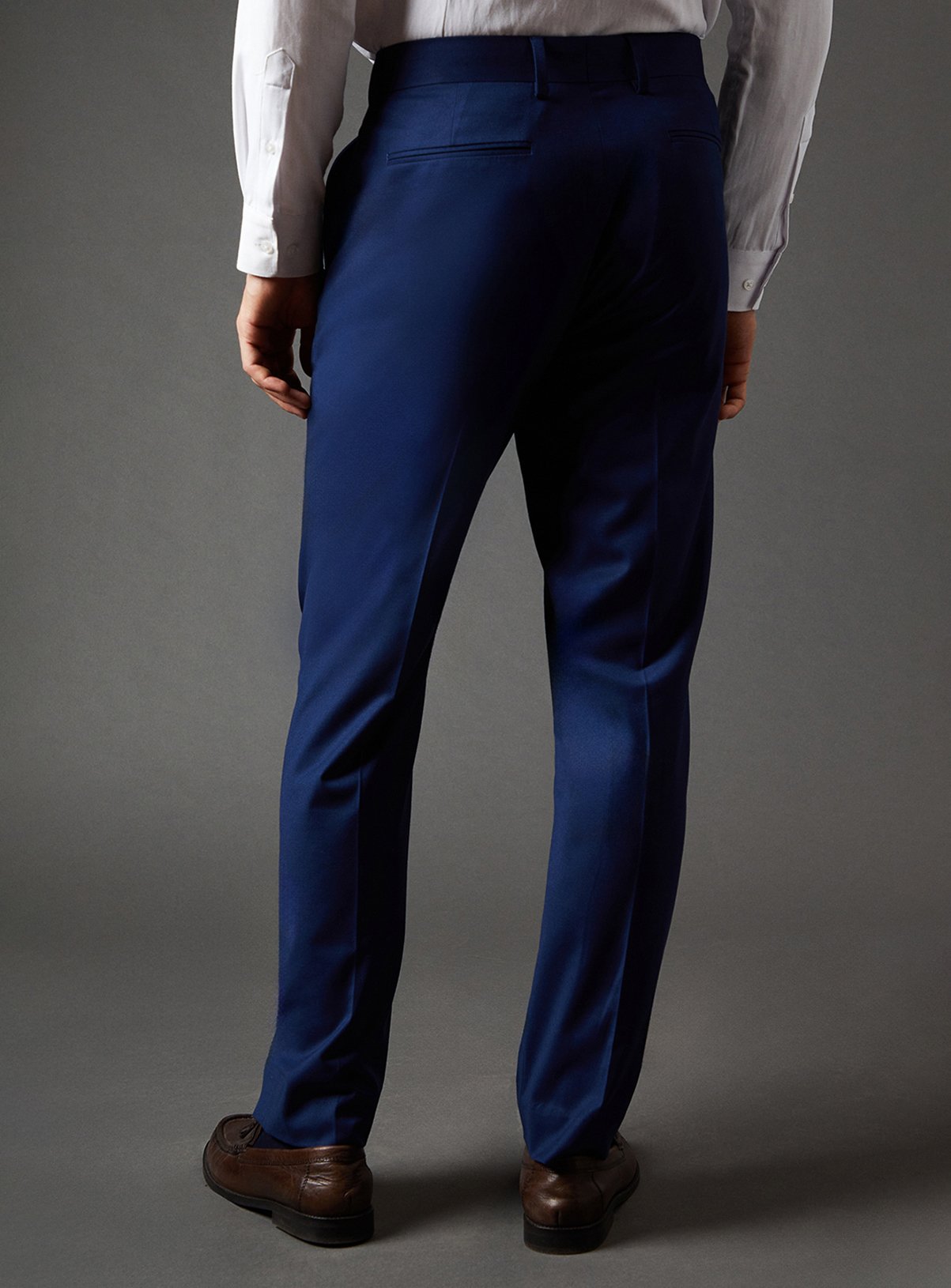 BURTON French Navy Slim Fit Essential Trousers 30R - Image 3 thumbnail