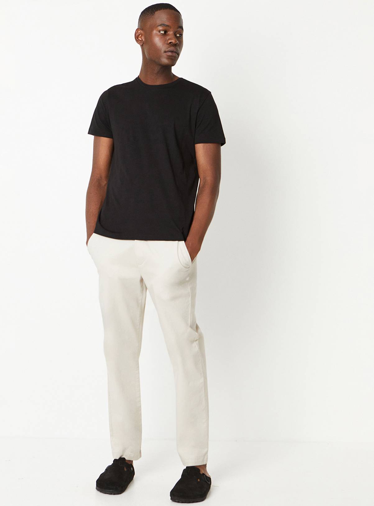 BURTON Black Plain Crew Neck T Shirt XL - Image 4