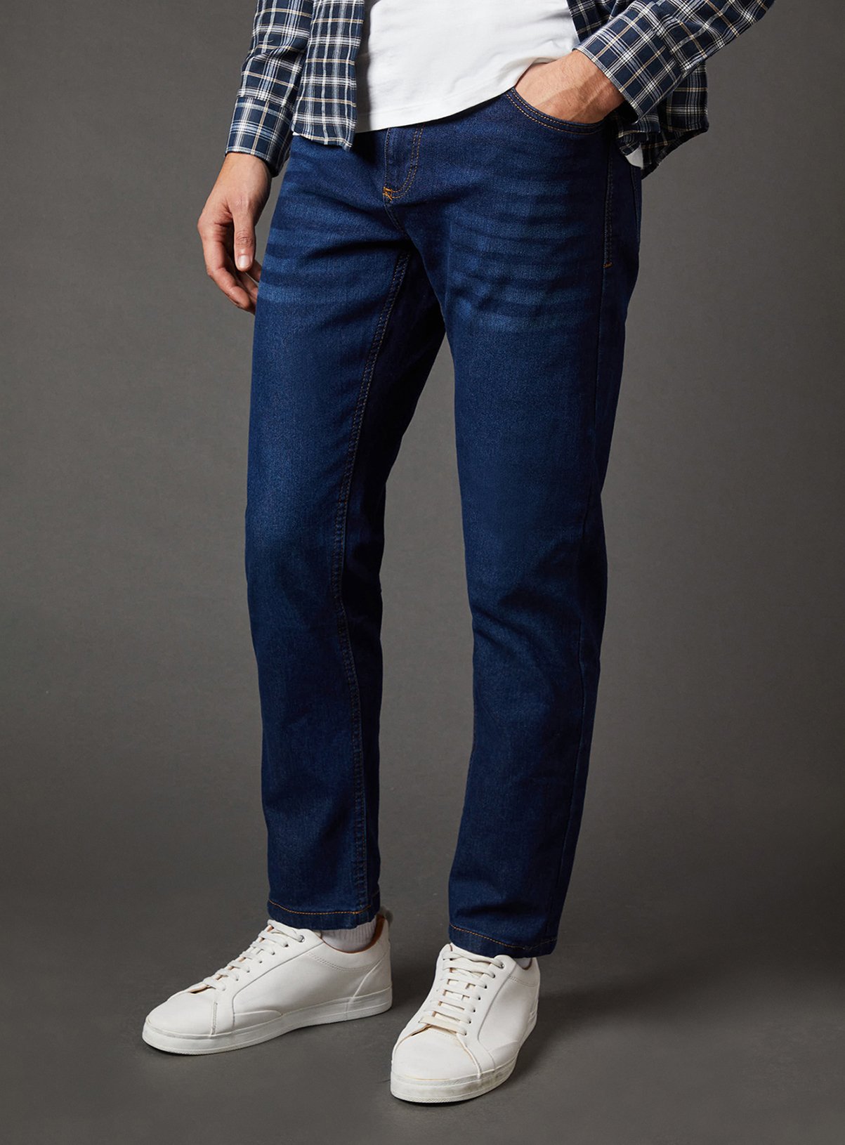 BURTON Indigo Stretch Slim Fit Jeans 32R - Image 2 thumbnail