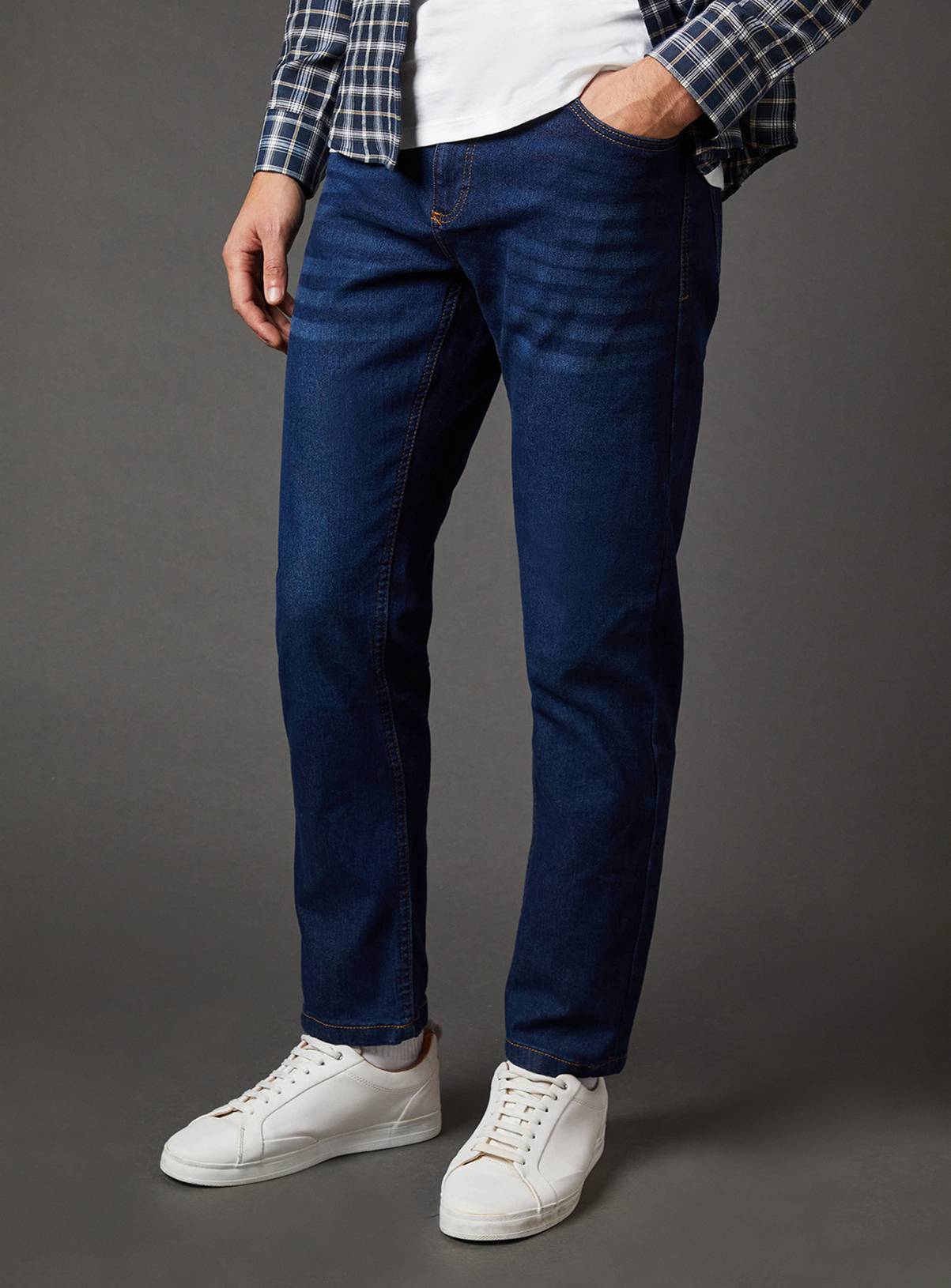 BURTON Indigo Stretch Slim Fit Jeans 32R - Image 2