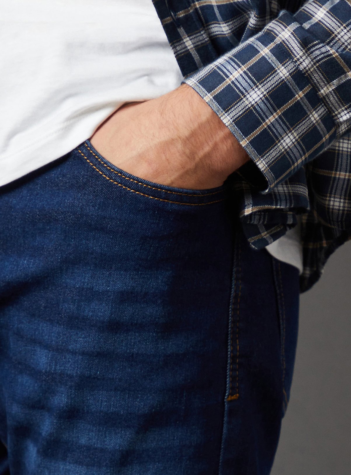 BURTON Indigo Stretch Slim Fit Jeans 32R - Image 4 thumbnail