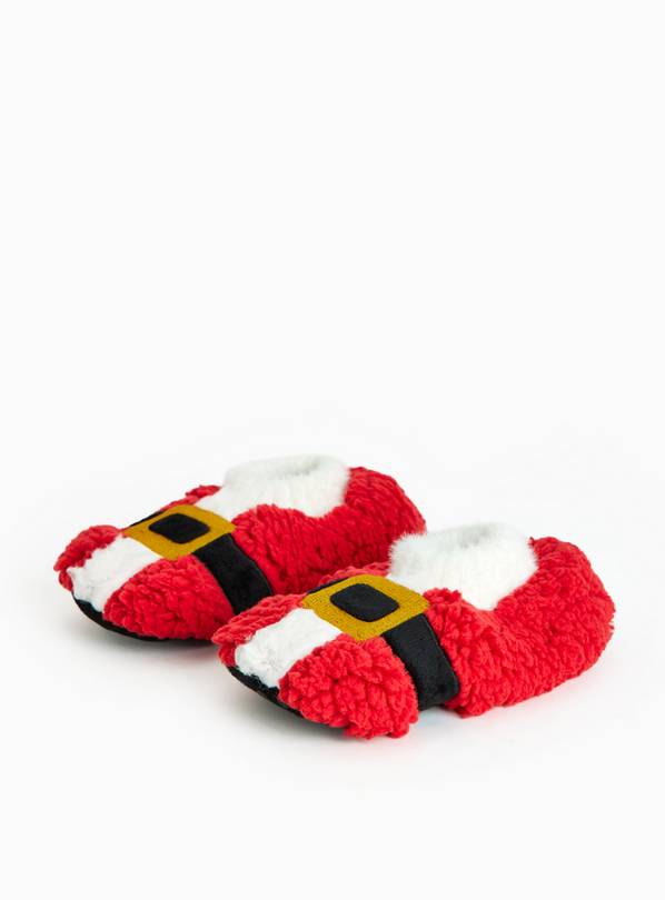 Matching Family Kids' Christmas Santa Borg Footsie Socks 6-8.5