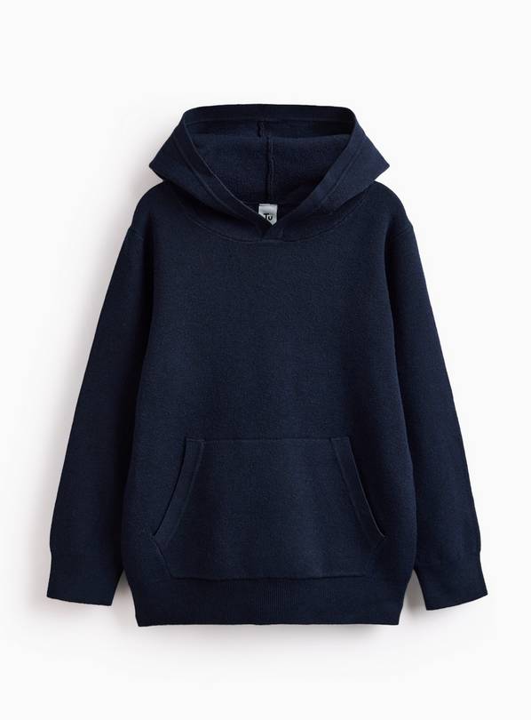 Navy Knitted Hoodie 10 years