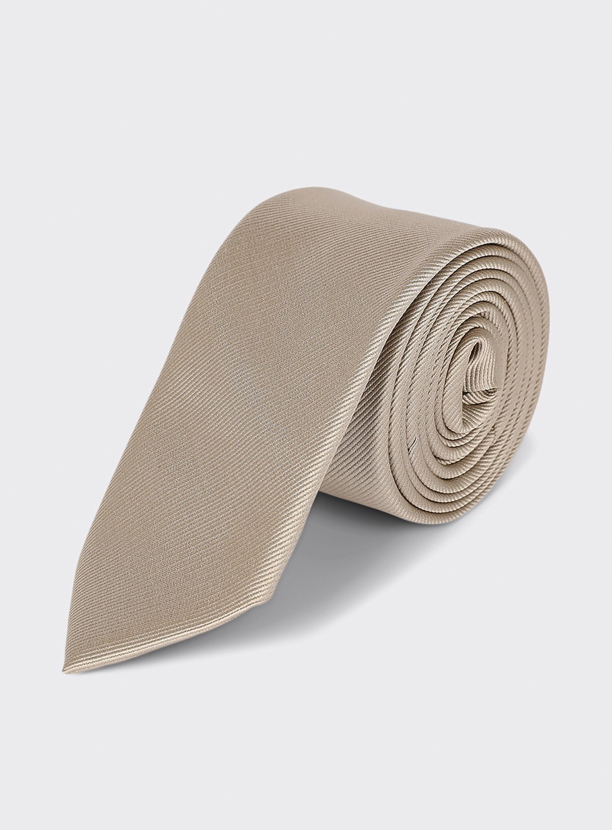 BURTON Champagne Slim Tie One Size - Image 1 thumbnail