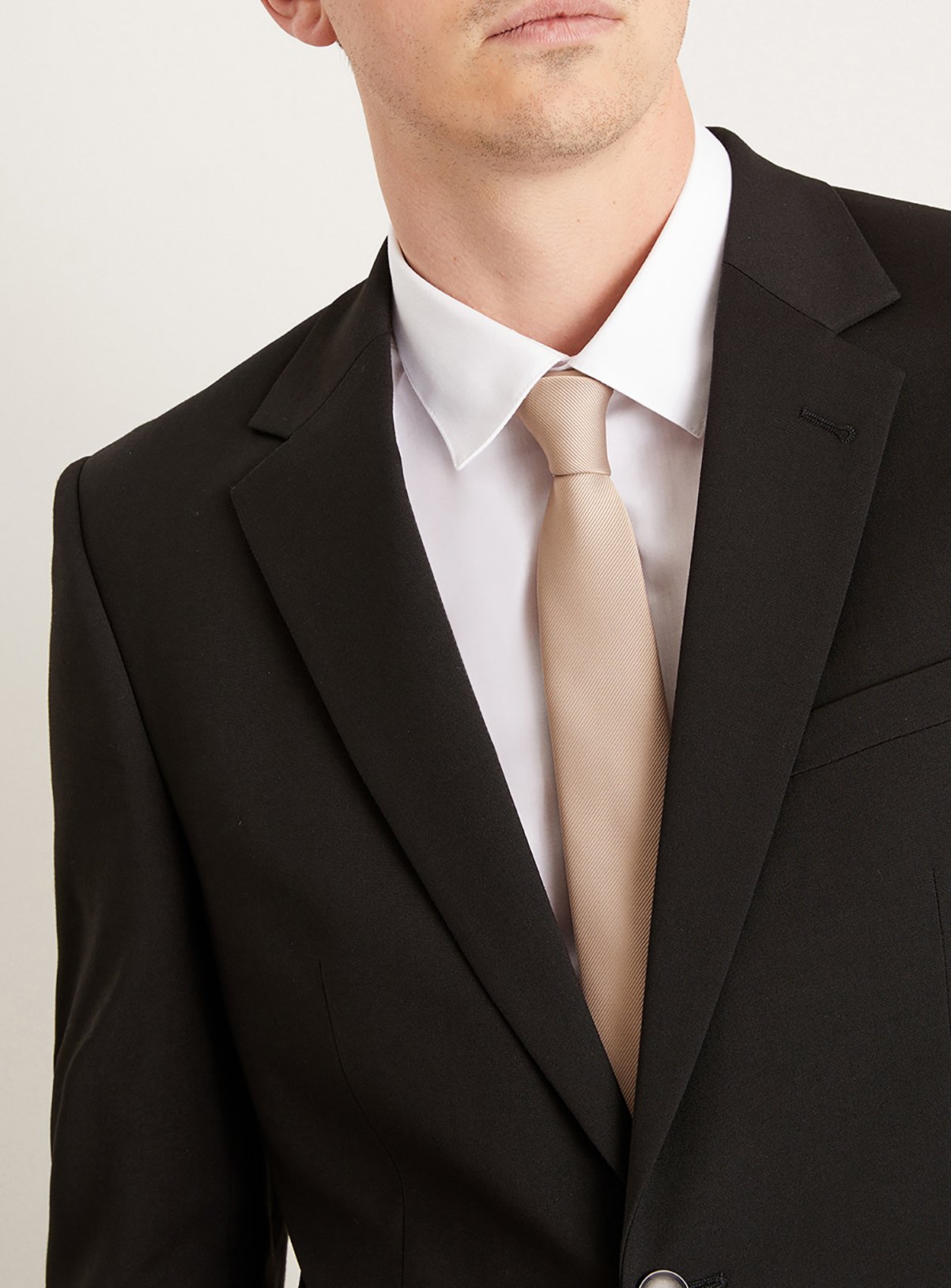 BURTON Champagne Slim Tie One Size - Image 2 thumbnail