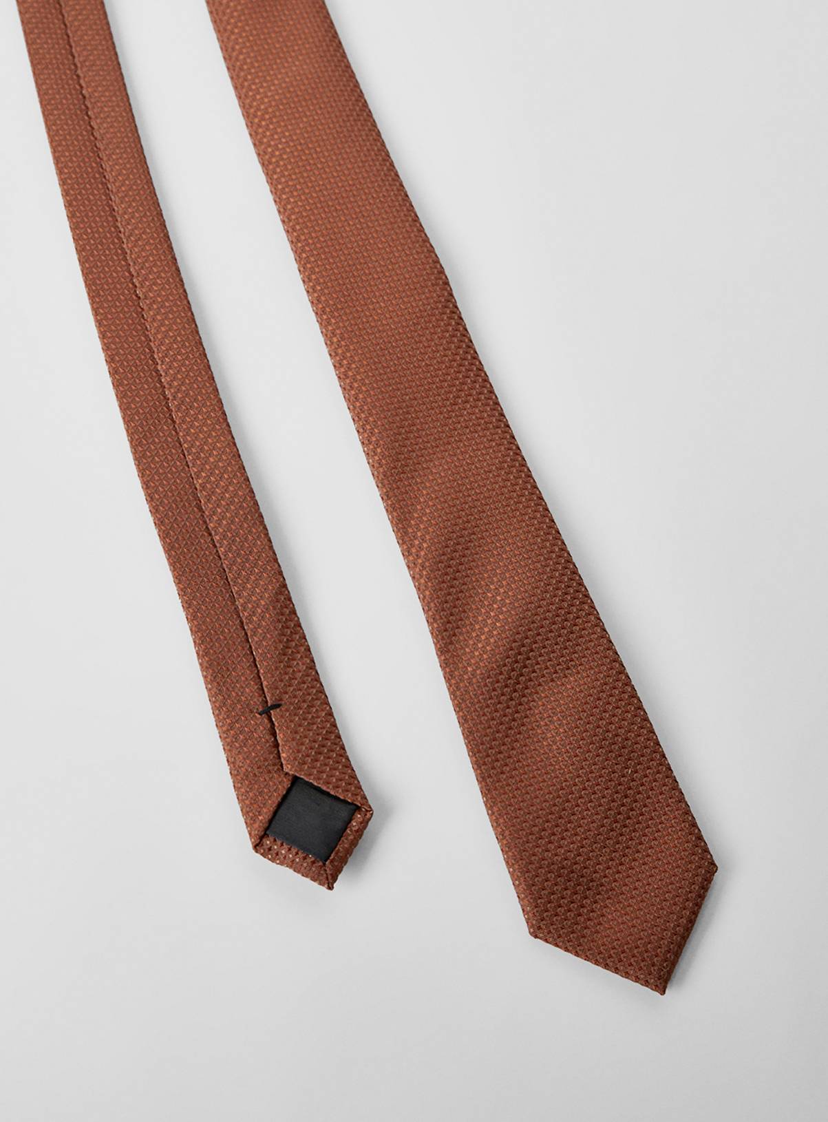 BURTON Rust Textured Tie One Size - Image 3