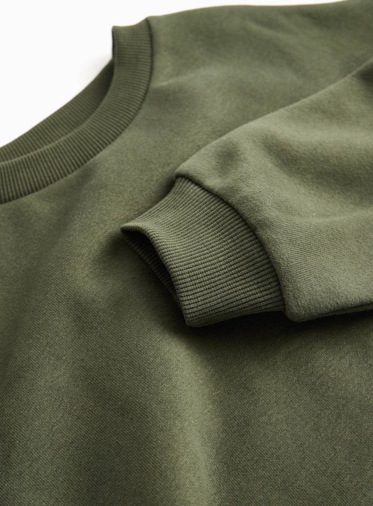 Khaki Crew Sweatshirt 1 year - Image 2