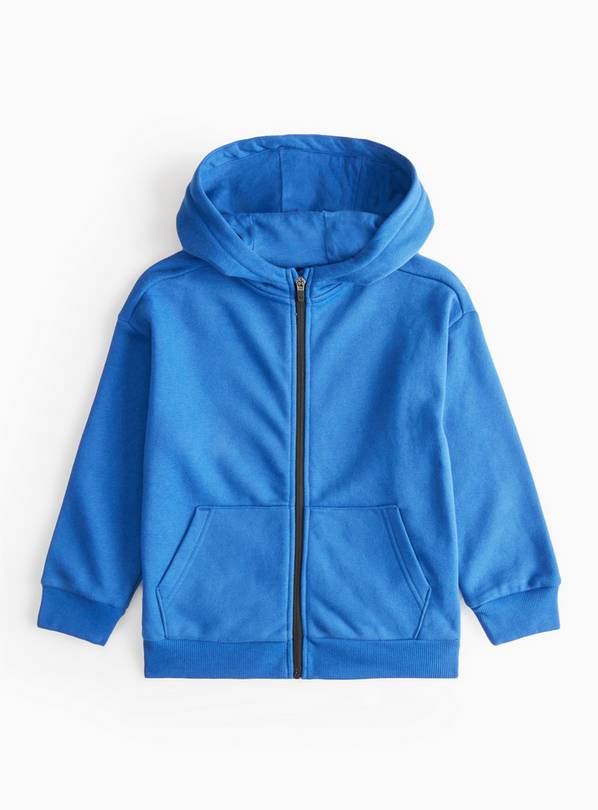 Blue Zip Through Hoodie 1 year