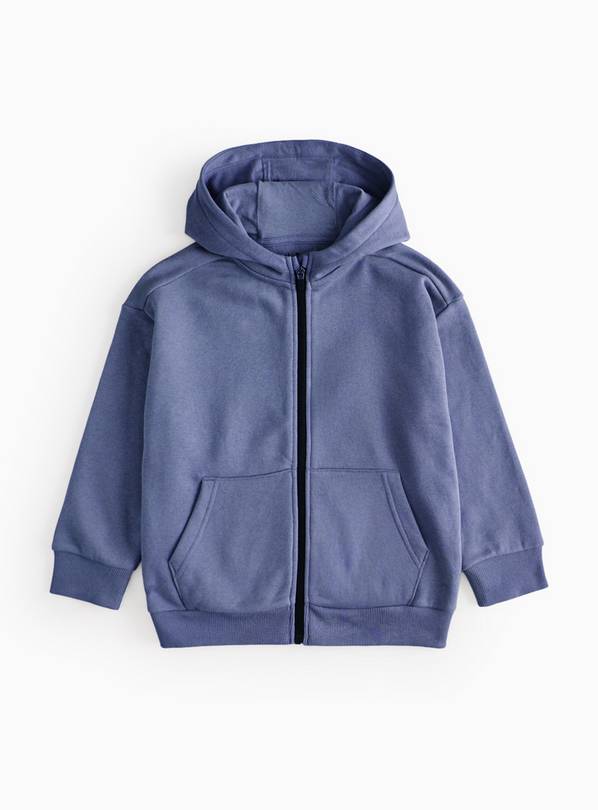 Navy Zip Through Hoodie 2 years