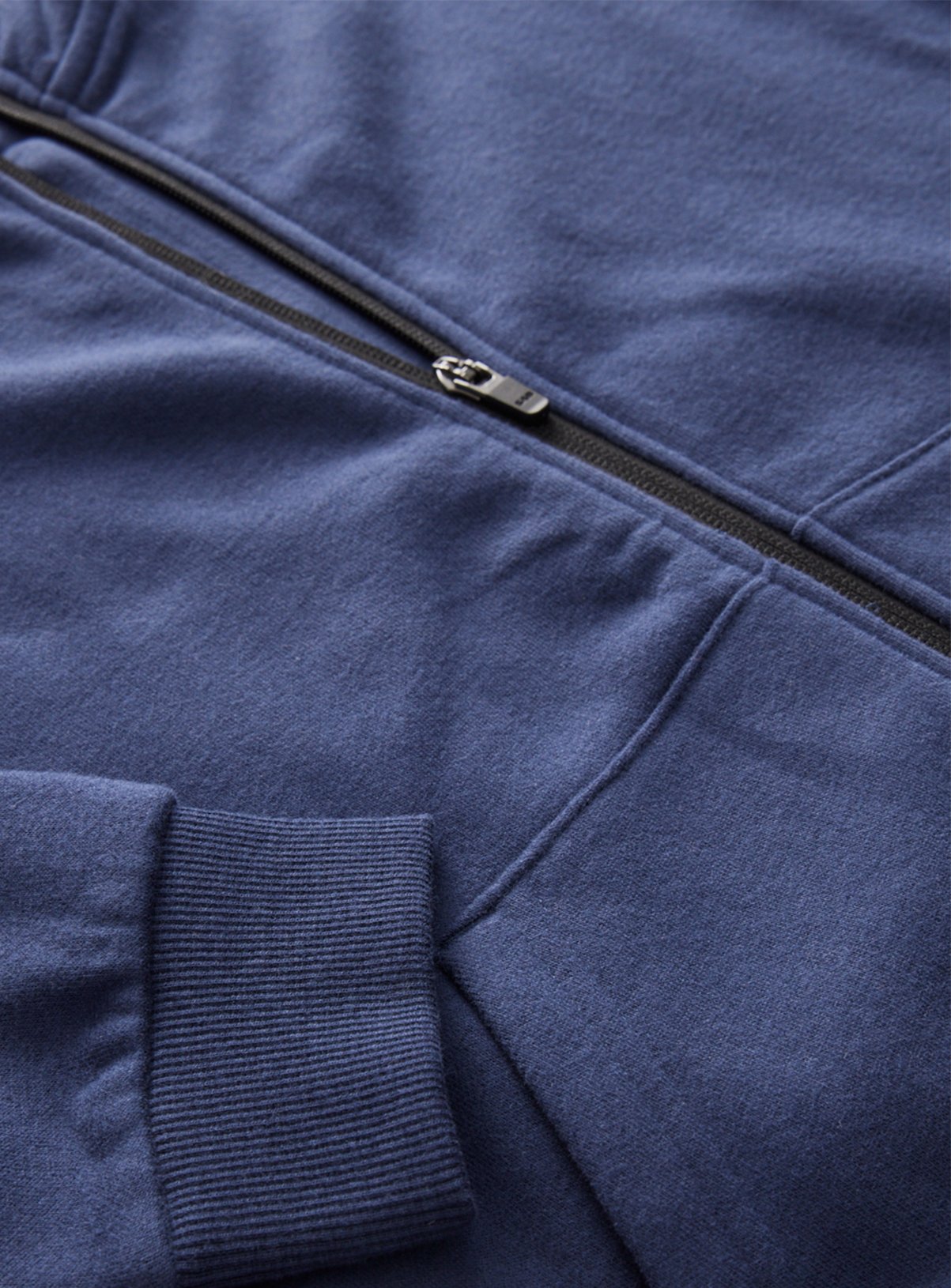 Navy Zip Through Hoodie 2 years - Image 2 thumbnail