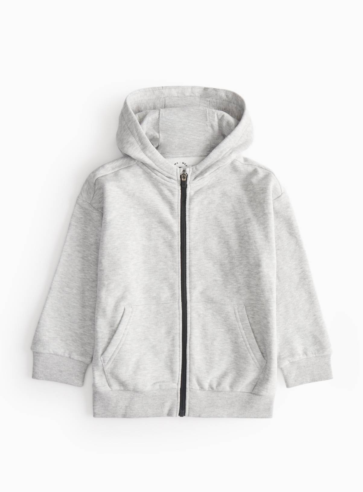 Grey Zip Through Hoodie 6 years - Image 1