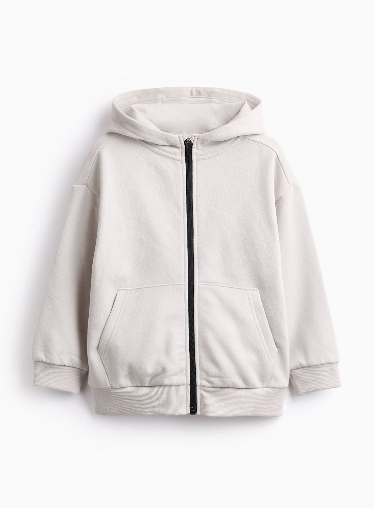 Cream Zip Through Hoodie 6 years - Image 1 thumbnail