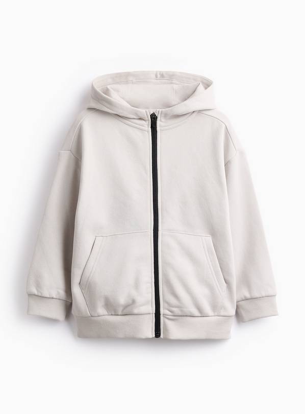 Cream Zip Through Hoodie 5 years
