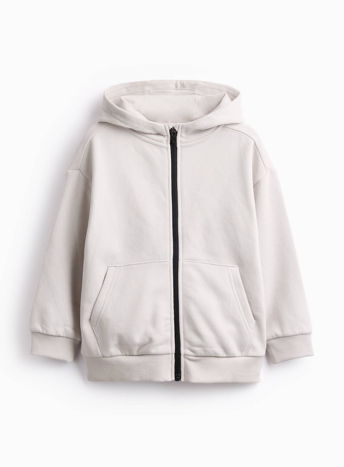 Cream Zip Through Hoodie 6 years - Image 1