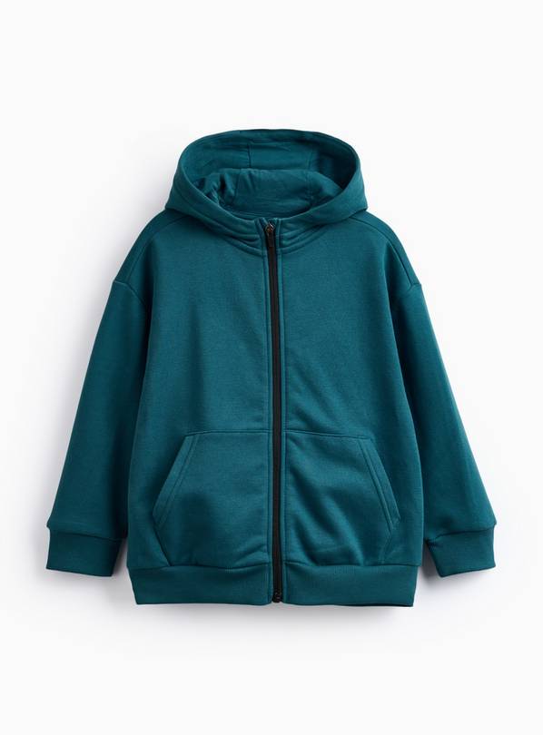 Teal Zip Through Hoodie 5 years