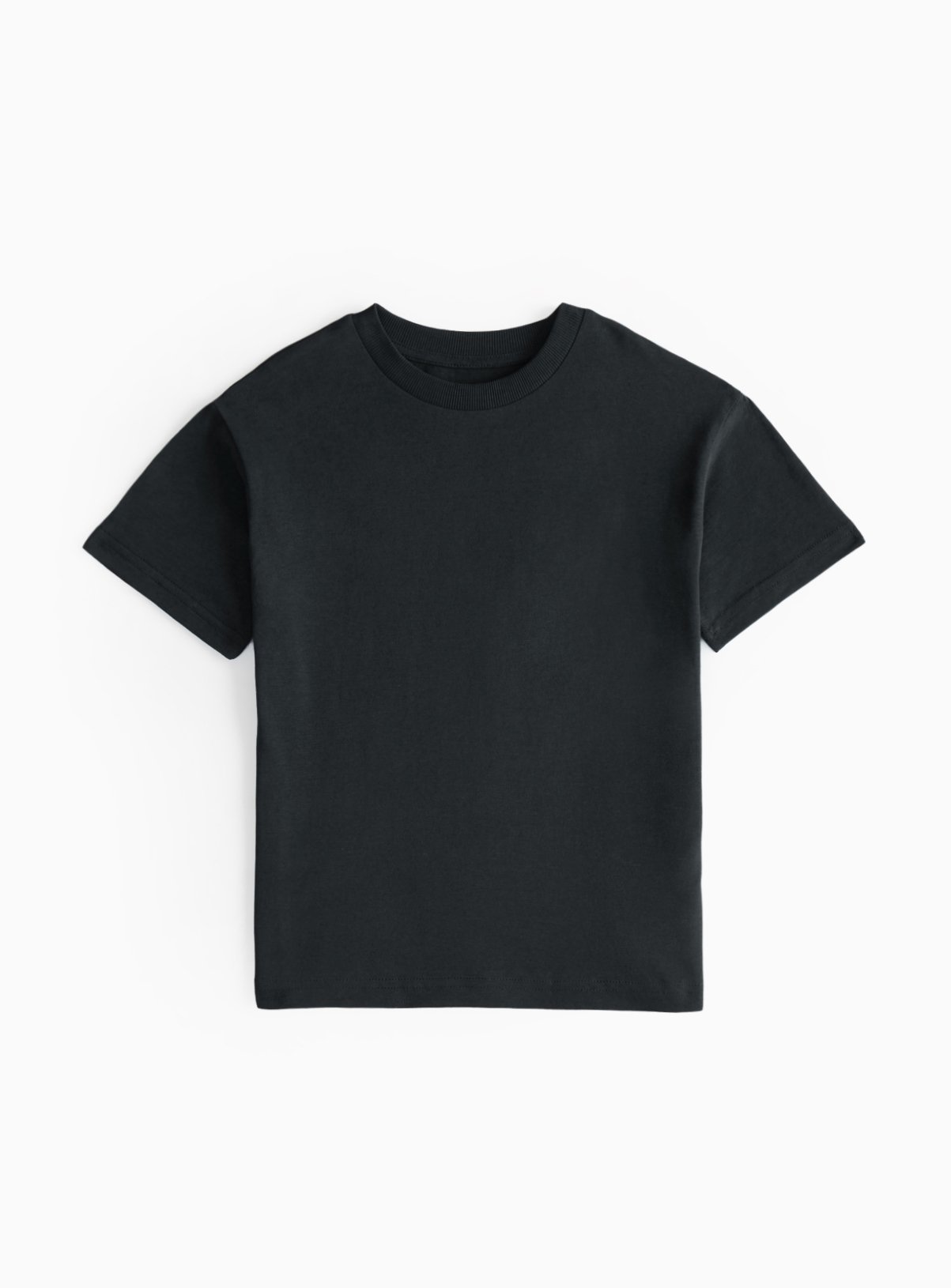 Black Black Plain T-Shirt (7 Years) - Tu by Sainsbury's