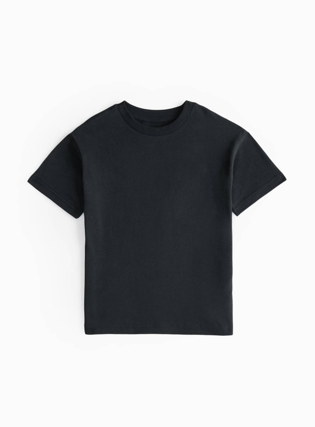 Black Plain T-Shirt 3 years - Image 1