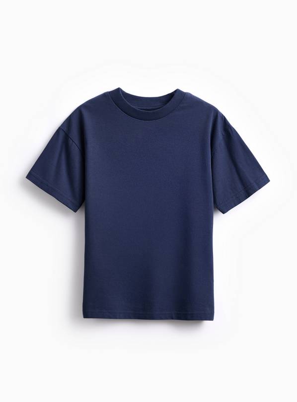Navy Plain T-Shirt 6 years