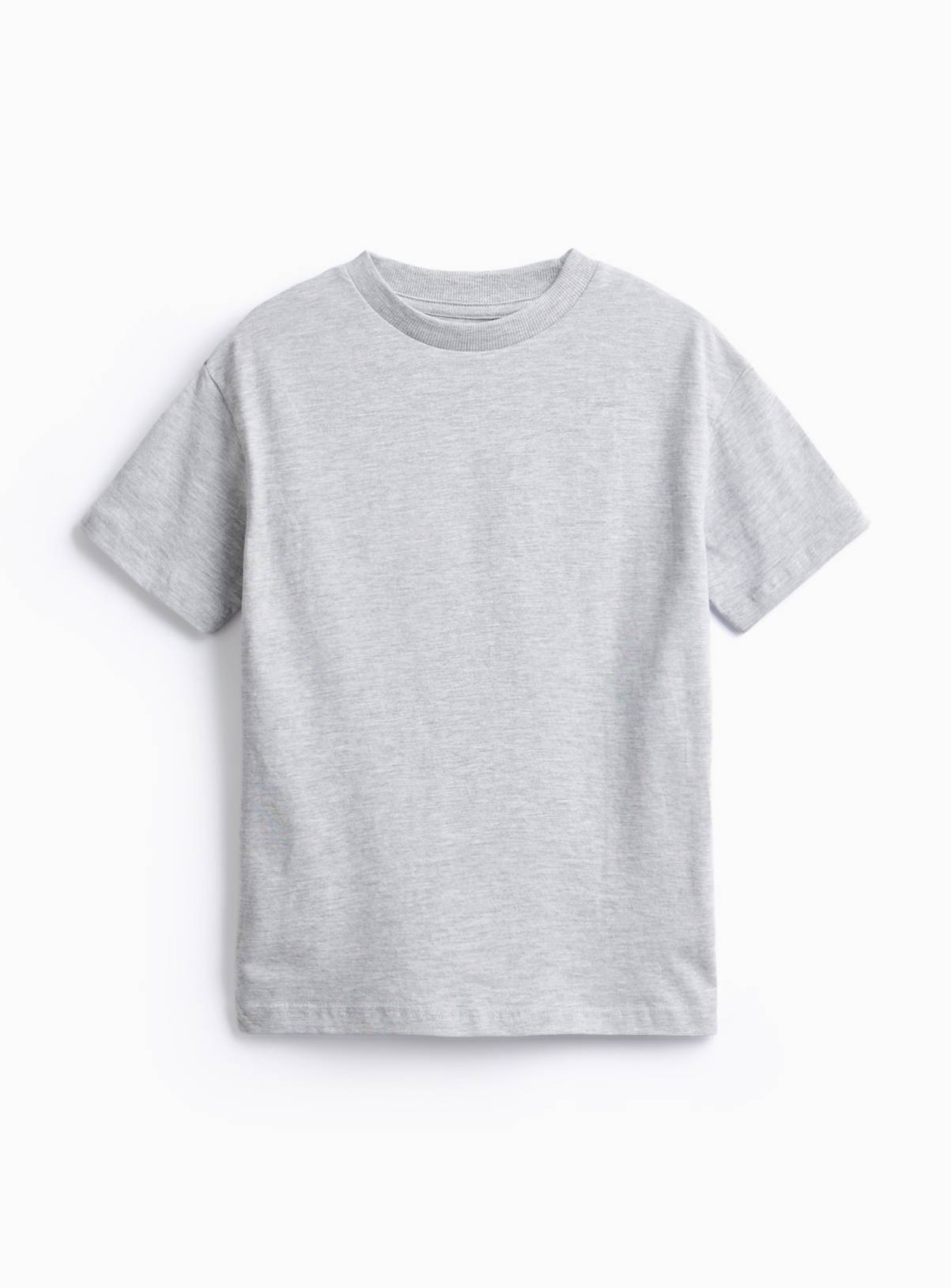 Grey Plain T-Shirt 8 years - Image 1