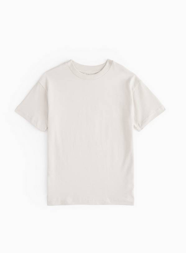 Cream Plain T-Shirt 14 years