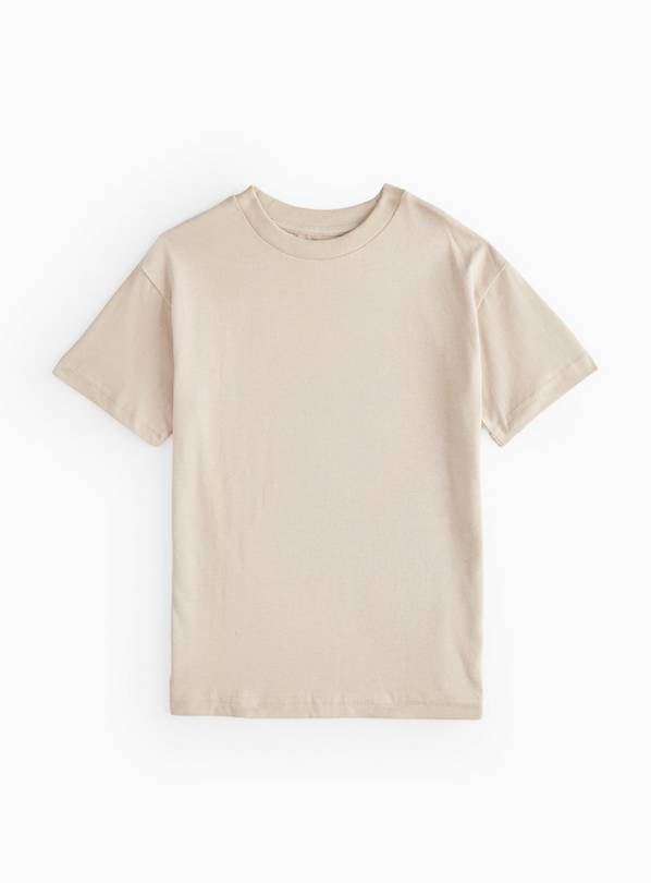 Tan Plain T-Shirt 9 years