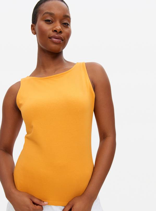 Yellow Regular Tank Top 10