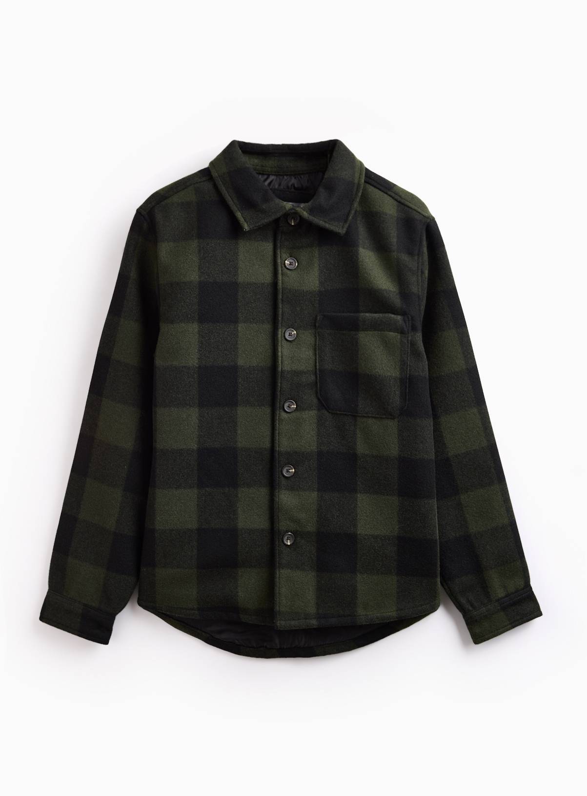 Khaki Buffalo Check Shacket XL - Image 3