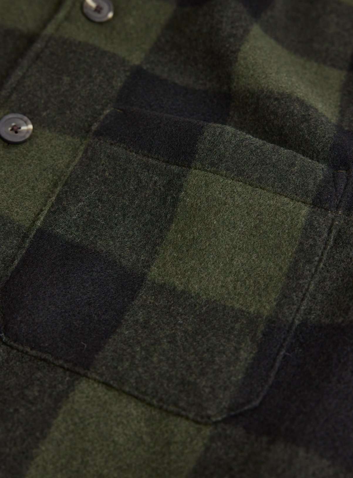Khaki Buffalo Check Shacket XL - Image 4 thumbnail